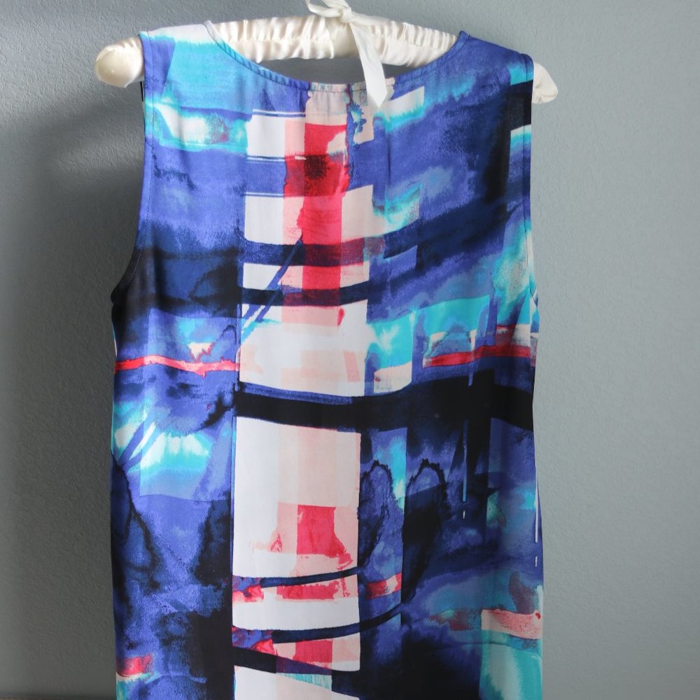 Flowy Lex & Madison Tank with Colorful Pattern - Picture 2 of 4